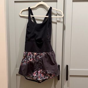 FP Movement by Free People Black and Multicolor Romper